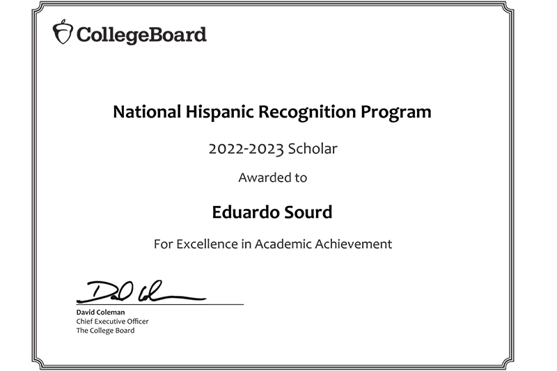 National Hispanic Recognition Program