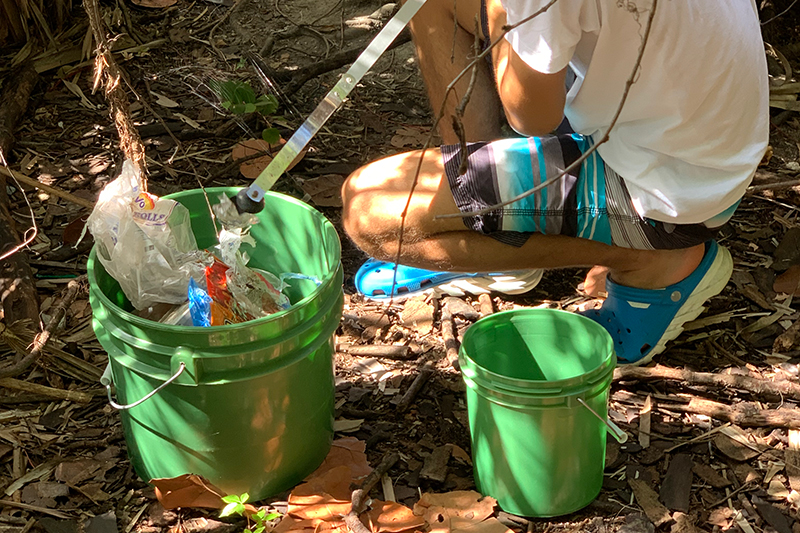Clearing natural trails